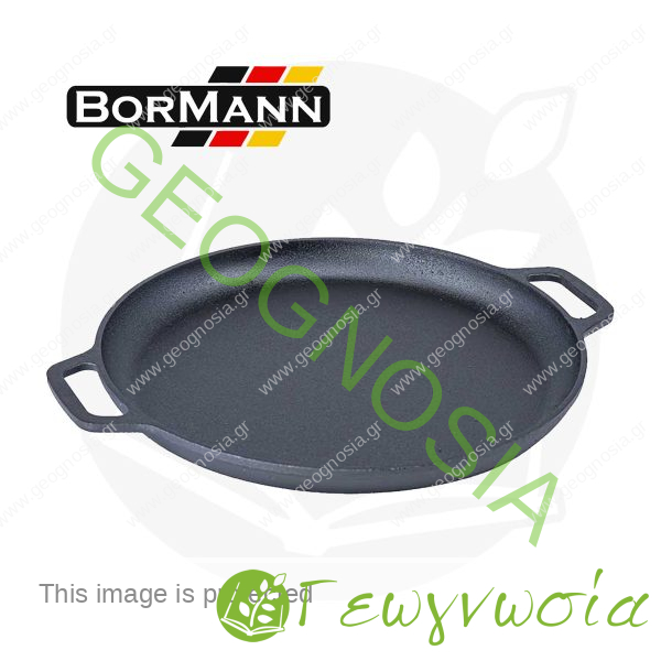 Τηγάνι Μαντεμένιο Δύο Χερουλιών BBQ1230 - Bormann